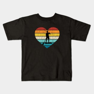 I Love Stand-up Paddling Water Sports Kids T-Shirt